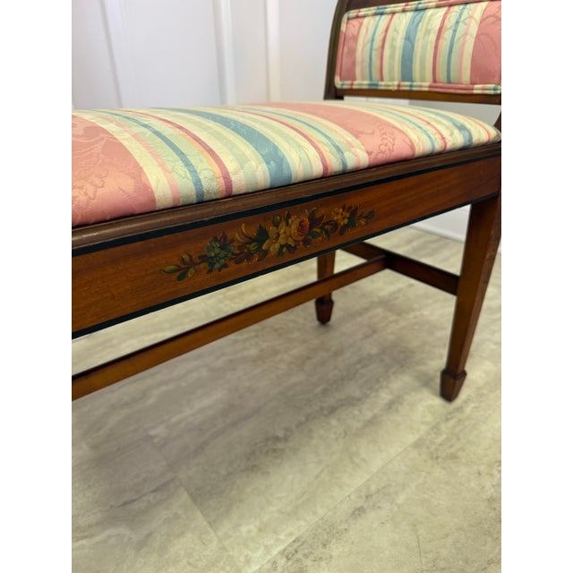 1940's Adams Style Painted Bench For Sale - Image 9 of 11