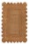 Natural Color Jute Scallop Handmade Rug - 11'5"x10'5" For Sale