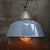 Factory hanging lamp Grey enamel white interior Clear glass, cast iron top E26 / E27 Up to 250V (Europe/UK Standard).The...