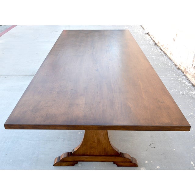 Wood Carina Dining Table in Dry Aged Walnut with Extensions (custom) For Sale - Image 7 of 12
