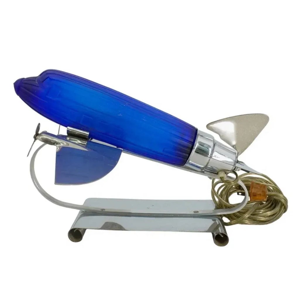 Vintage 1970s Sarsaparilla Deco Designs Airplane Lamp | Chairish