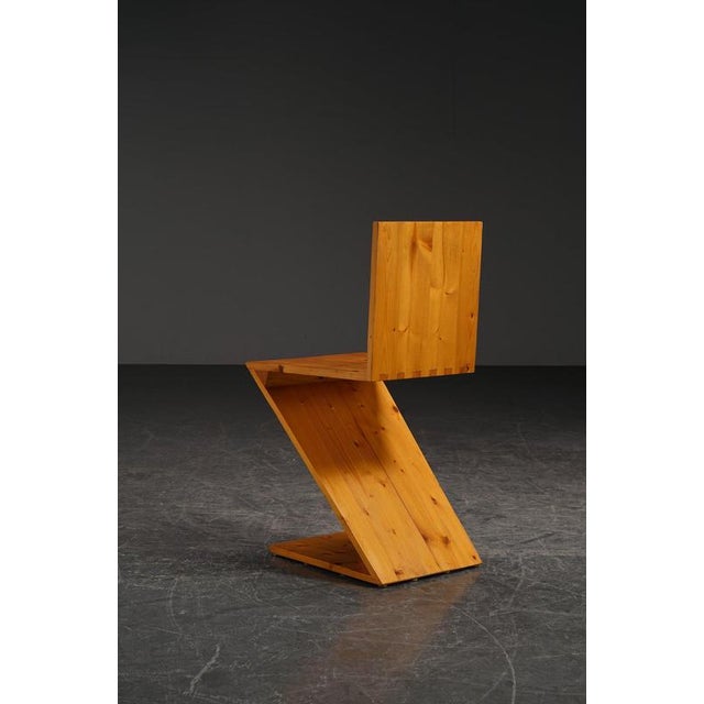 Decorative Accent Zig Zag Chair, 1970s For Sale - Image 6 of 12