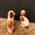 Figurative English Staffordshire Style Spaniel Figurines - Pair For Sale - Image 3 of 6