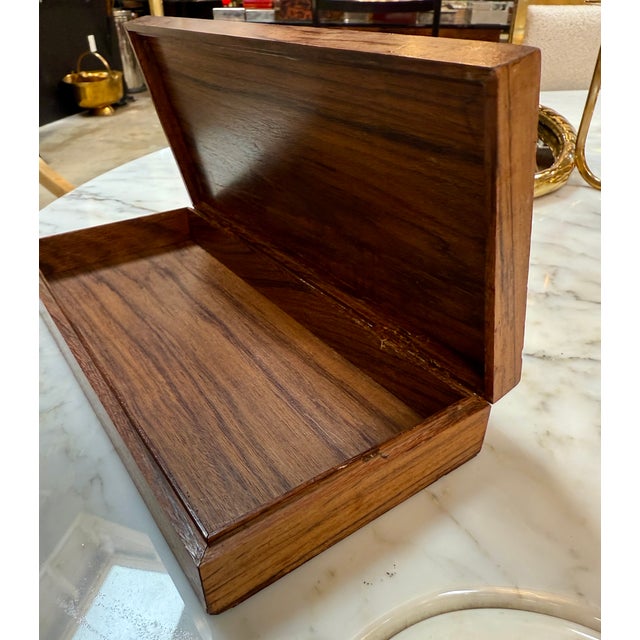 Vintage Decorative Italian Wood Box 1970s Signed For Sale In Los Angeles - Image 6 of 7