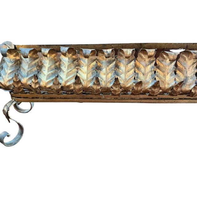 Mid 20th Century Italian Florentine Metal Jardiniere For Sale - Image 6 of 6