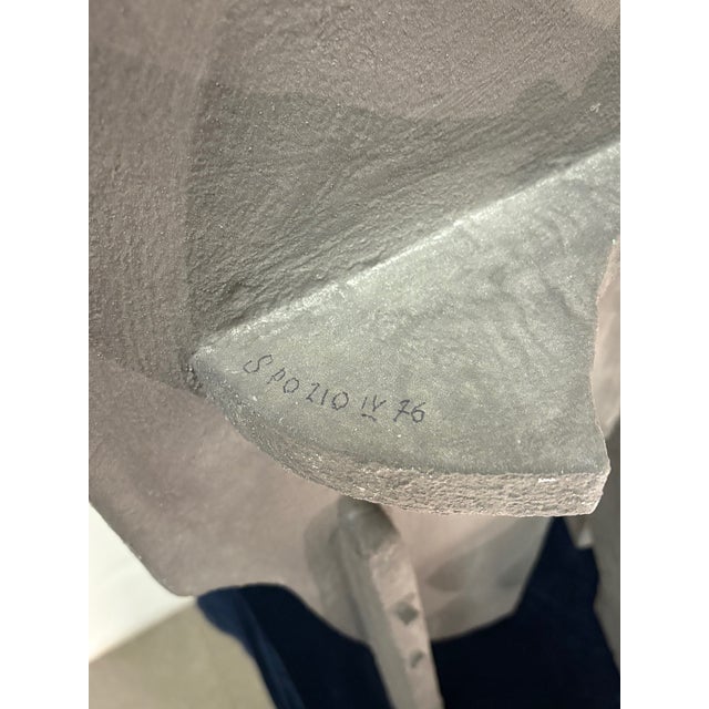 Abstract Constructivist Table Sculpture in Paint & Compressed Wood by Ponzio IV, 1976 For Sale - Image 9 of 10