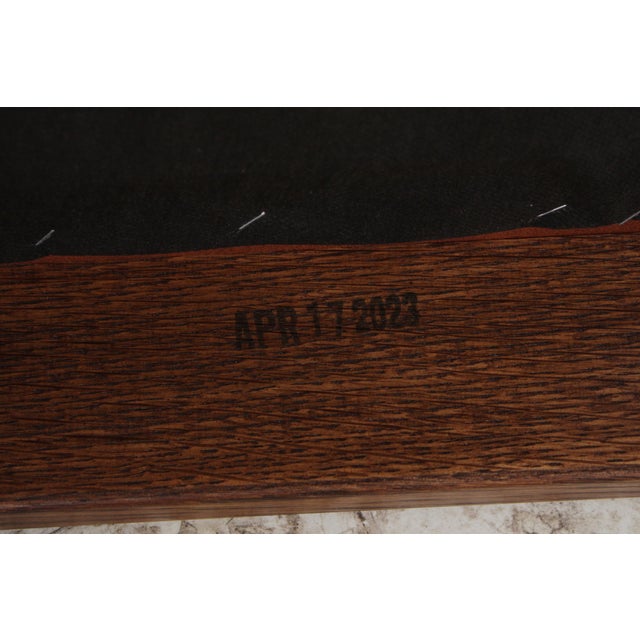 Pair of Stickley Mission Oak Chairs c.2023 For Sale - Image 14 of 16