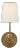 Vendome Single Sconce in Hand-Rubbed Antique Brass with Linen Shade Designer: Thomas O'Brien Finish: Hand-Rubbed Antique...
