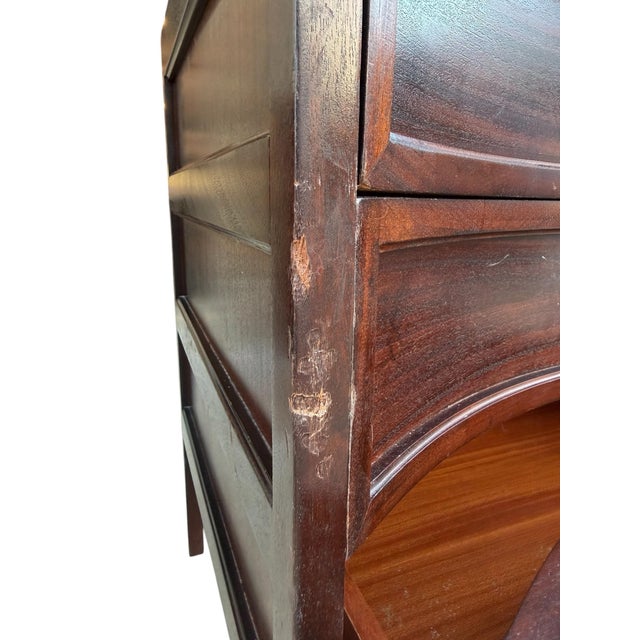 Wood Dessin Fournir Handley Bowfront Chests- A Set of 2 For Sale - Image 7 of 11