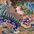 Late 19th Century Monumental Qing Dynasty Chinese Ancestral Portrait For Sale - Image 9 of 13
