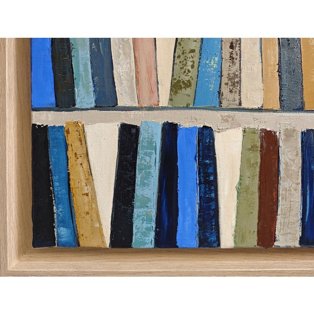 Eloge a La Lecture, Abstract Library, Contemporary, Framed by Sophie Dumont For Sale - Image 6 of 9