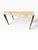 Nancy Corzine Signed Ivory White Lacquer Writing Table Vanity Desk.