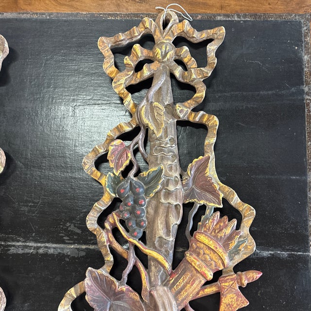 Mid 20th Century Pair of Italian Mid 20th C Sconces W Bronze Bobeches For Sale - Image 5 of 12