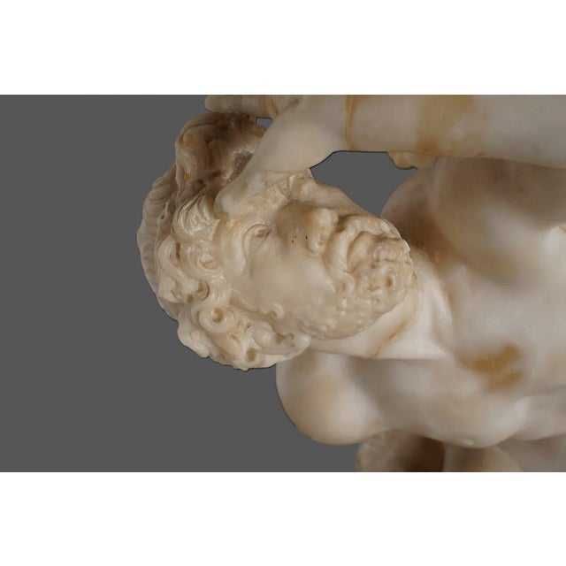 An impressive Italian carved marble figural group depicting The Rape of the Sabine Women after Giambologna's celebrated...