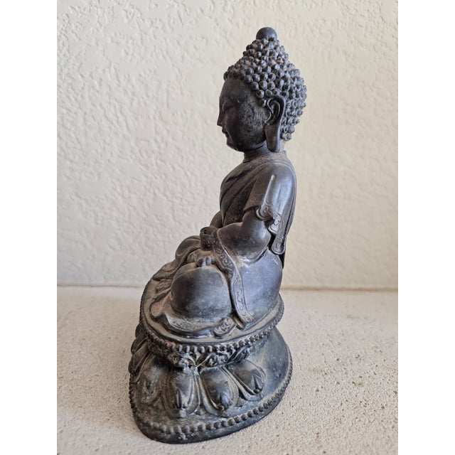 Mid 19th Century 19th Century Tibetan Green Tara Bronze – Shyama Tara “Swift Liberator” For Sale - Image 5 of 12