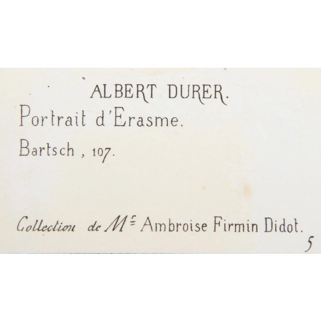 Portrait d'Erasme Dürer, Albrecht Year: 1873 Heliogravure on laid paper Size: 10.5 x 8 in. (26.67 x 20.32 cm)