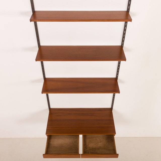 Teak Shelving Unit with Desk by Kai Kristiansen for FM Møbler, Denmark, 1960s For Sale - Image 6 of 14