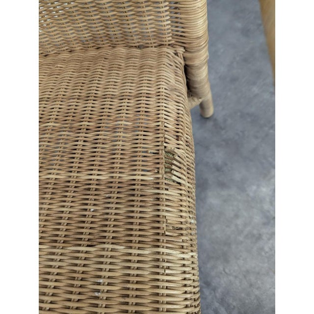 Brown Rattan Armchairs, 1950s, Set of 2 For Sale - Image 5 of 8