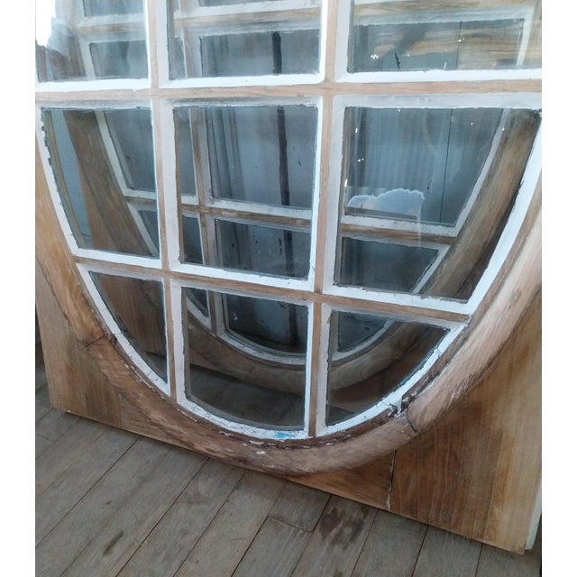 Antique Chestnut Bulls-Eye Windows, 1890s, Set of 3 For Sale - Image 13 of 14