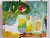 Contemporary "Moss and Sunlight" Abstract Beautiful Colorful Modern Painting by Artist Sonia Gold For Sale - Image 3 of 17