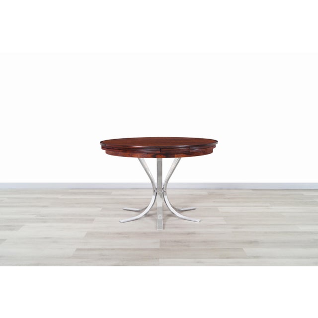 Mid-Century Modern Danish Modern Rosewood Expanding Dining Table by Dyrlund For Sale - Image 3 of 13