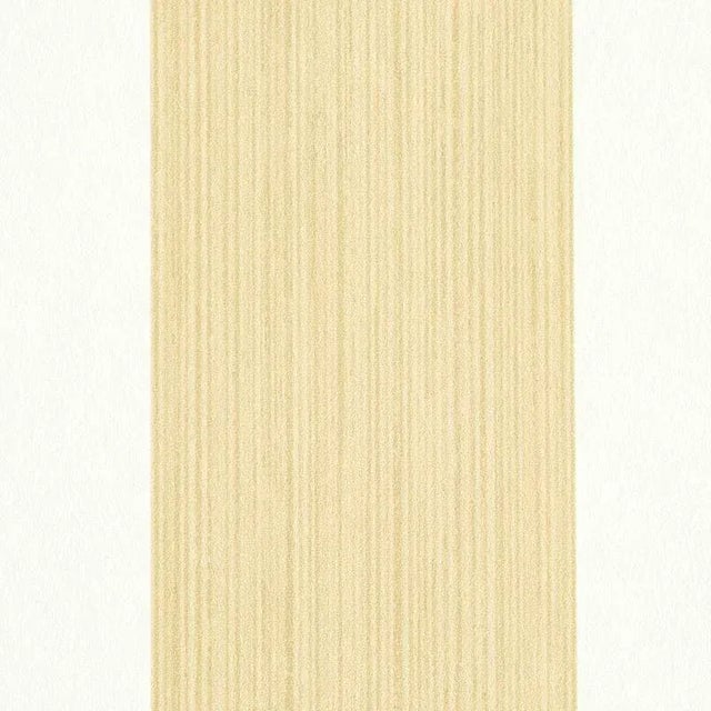 Transitional Schumacher Edwin Stripe Wide Wallpaper in Sand For Sale - Image 3 of 3