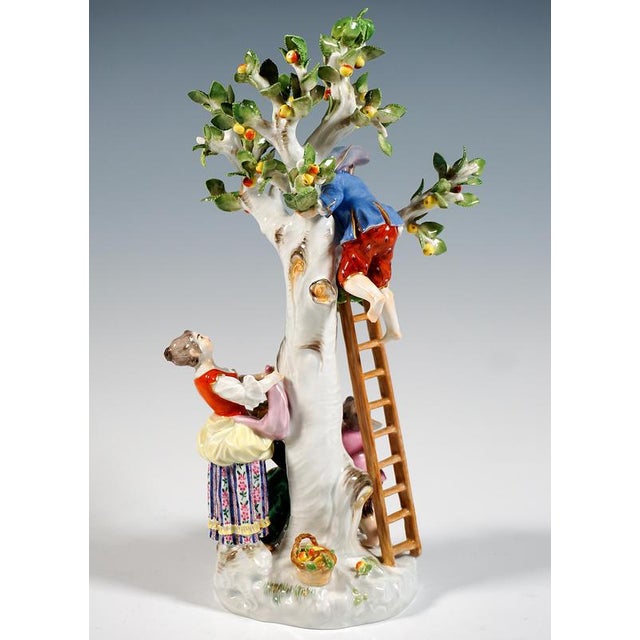 Rococo Style Gardener Group by Kaendler for Meissen, 1900s For Sale - Image 4 of 10