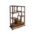 Chinese Vintage Brown Stain Chest Height 51" Curio Display Cabinet For Sale - Image 4 of 6