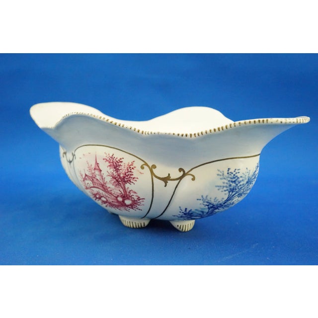 Ceramic Antique Art Nouveau Ceramic Vase Centerpiece by Angelo Minghetti, 1890s For Sale - Image 7 of 18