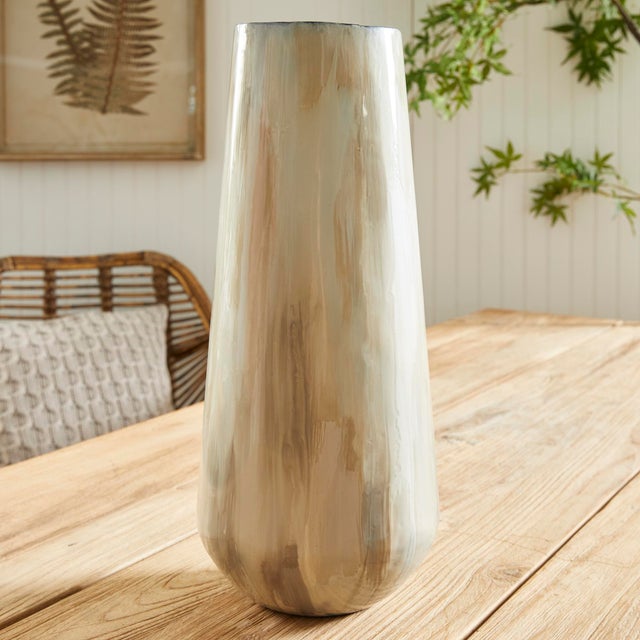 Metal Almeta Vase Large For Sale - Image 7 of 7