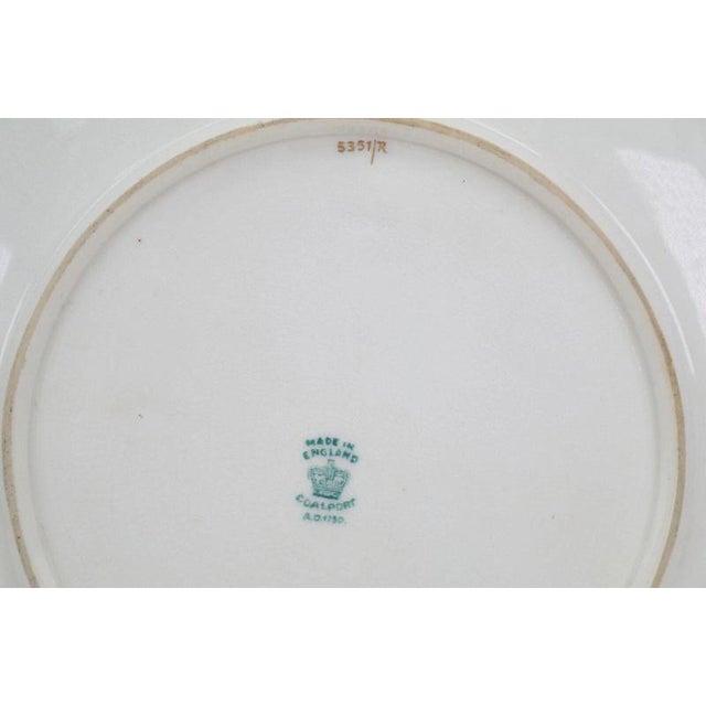 Antique Hand-Painted Porcelain Coalport Fruit Cabinet Plate by Frederick Chivers, 1921 For Sale - Image 6 of 13