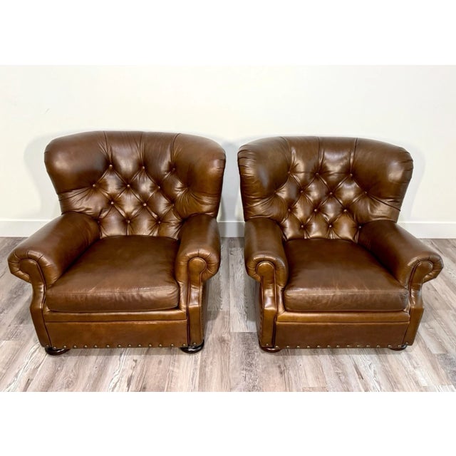 Total Retail Value- $41,700 ($14,830 per chair + $6,020 per ottoman) CHAIR DIMENSIONS: 35.3H x 40.6L x 43.6D in Seat...