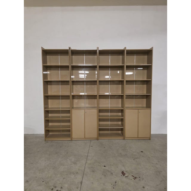 Olinto Bookcase by Kazuhide Takahamafor B&B Italia / C&B Italia, 1970s, Set of 4 For Sale - Image 10 of 11