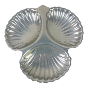 1960s Gorham Aegean Collection Three Shell Dish