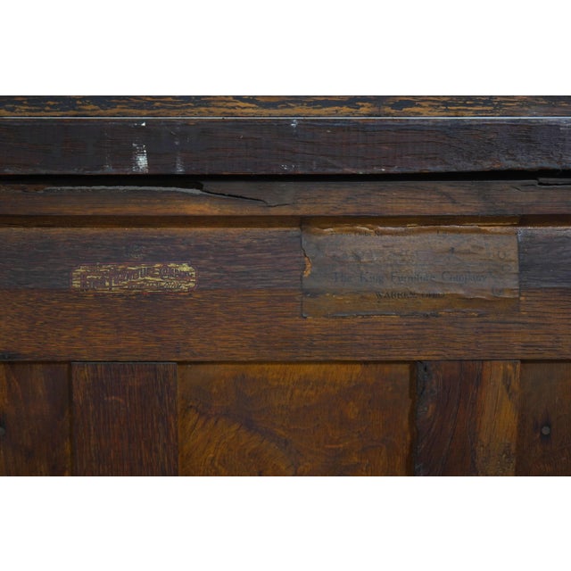 Antique Limbert Style Mission Oak Sideboard W. Mirror For Sale - Image 18 of 18