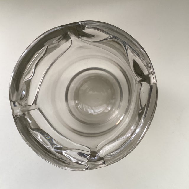 Modern Vintage Polish Blown Crystal Ice Bucket Container For Sale - Image 3 of 6