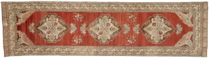 Vintage Turkish Oushak Runner - 3′7″ × 13′2″