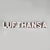 German modern sign Lufthansa in white acrylic glass, 1970s Lufthansa wall sign made of acrylic glass and metal. The white...
