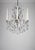 Baroque Style Chandelier with Candleholders in Nickel Plated Brass and Crystals by Krebs Stockholm, 2020 For Sale - Image 4 of 4