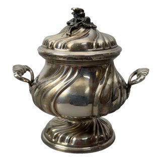 800 Silver Sugar Bowl, 1970 For Sale