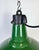 Industrial Green Enamel Factory Pendant Lamp, 1960s For Sale - Image 6 of 18