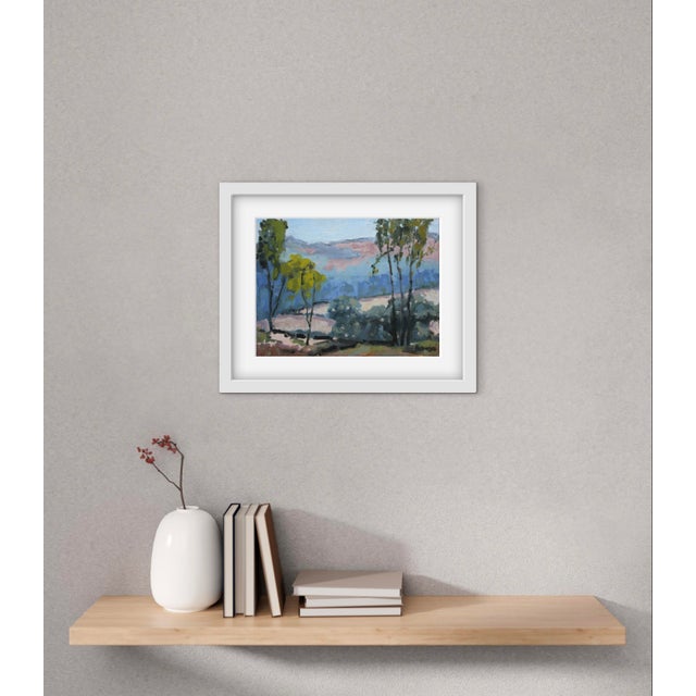 Expressionist Trees Landscape (Original Oil Painting) For Sale - Image 4 of 11