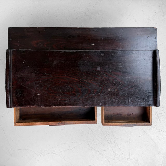 Brown Antique Meiji Japanese Fuzukue Writing Table For Sale - Image 8 of 11