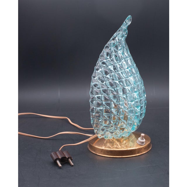 Table Lamp in Blue Murano Glass Vase for Barovier & Toso, 1960 For Sale - Image 6 of 11