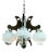 Murano Glass Pendant Chandelier from Mazzega, 1960s For Sale