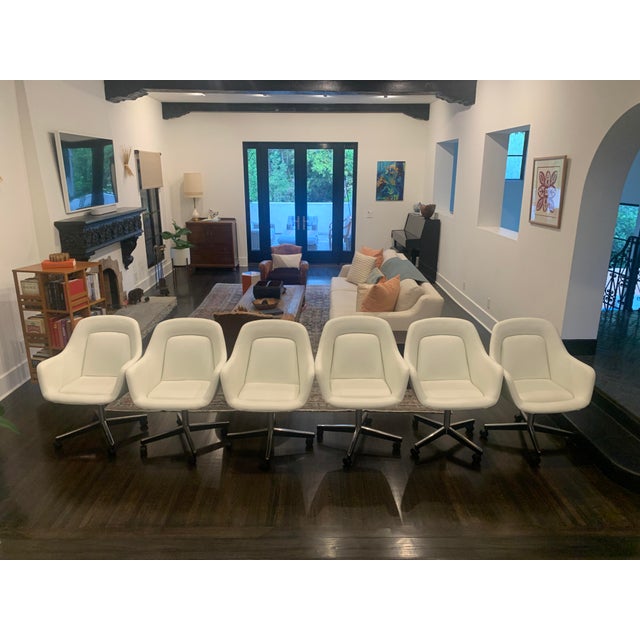 1968 Max Pearson for Knoll Swivel Chairs - Rare Set of 6 For Sale - Image 13 of 13