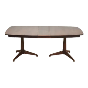 1960s Refinished Walnut Dining Table by Kent Coffey Perspecta