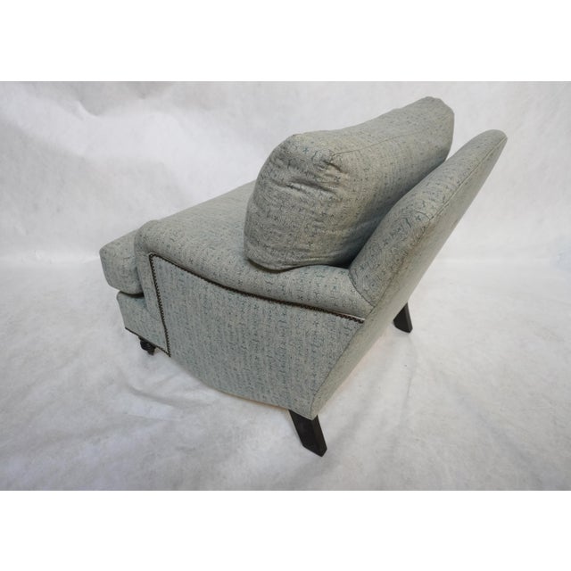 Blue Upholstered Armchair in the Lola Sky Blue by Cisco Home For Sale - Image 8 of 12