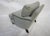 Blue Upholstered Armchair in the Lola Sky Blue by Cisco Home For Sale - Image 8 of 12