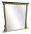 Large Antique English Ribbed Framed Overmantle Mirror, 1800s For Sale